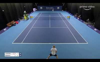 Andy Murray with a contender for strangest noise ever made on a tennis court.