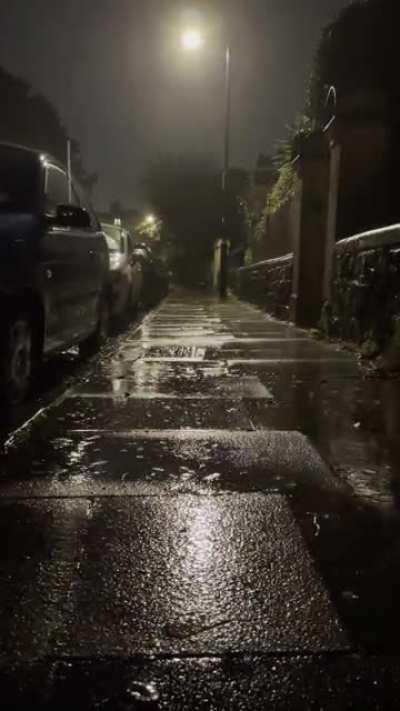 Stopped for a minute in the street