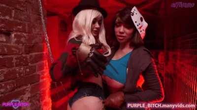 Freddy and Jason from Freddy vs Jason by Purple Bitch and Octokuro