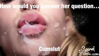 Turn on the audio to hear her question