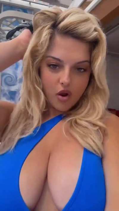 Bebe in a Blue Swimsuit - Instagram 2/24/25