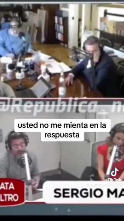 Por fin un periodista que se le planta a Massa