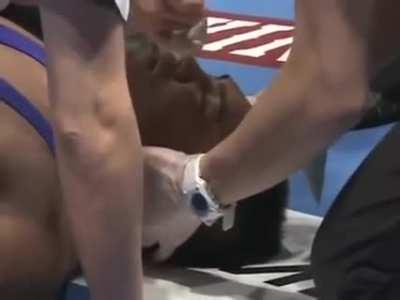 Kissing your opponent during the pre match face off