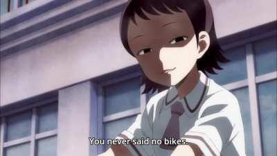 Shoe throwing (Asobi Asobase)