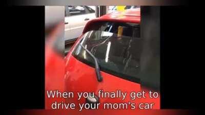 Moms never fix their cars and it's a fact
