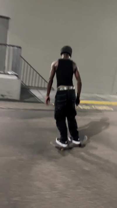 Practicing skating in lines, starting simple.