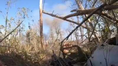 A high-quality bulletproof vest saved a machine gunner of the 3rd Assault Brigade from a 7.62mm bullet (00:37) during a battle in the outskirts of Andriivka. Bakhmut direction.