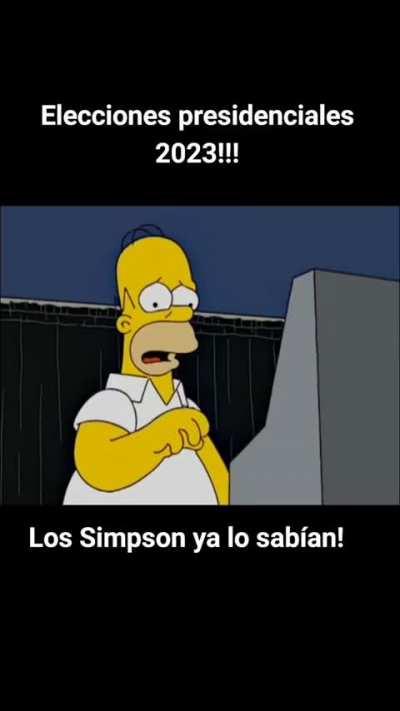 Los Simpsons anticipando las elecciones en Argentina.