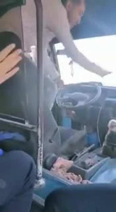 Bus drivers in Om El Donya