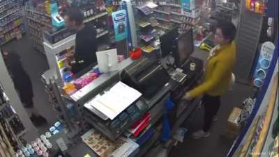 Yesterday at Bow, two shoplifters stole five bottles of beer.