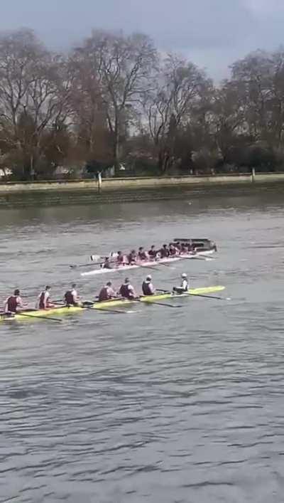 University of Bristol hit the Town Buoy, Putney