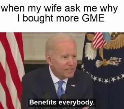 When the wife ask why