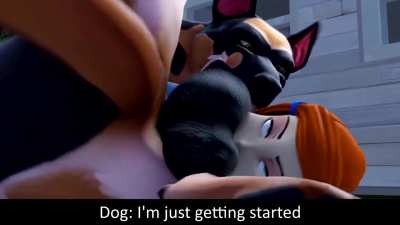 [F4A] Babe! Help the dog got ahold of me! Please!