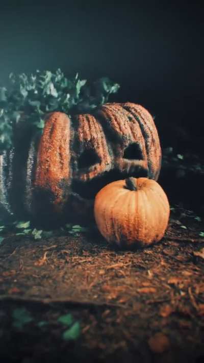 I scanned a couple pumpkins with polycam and made a little loop this afternoon