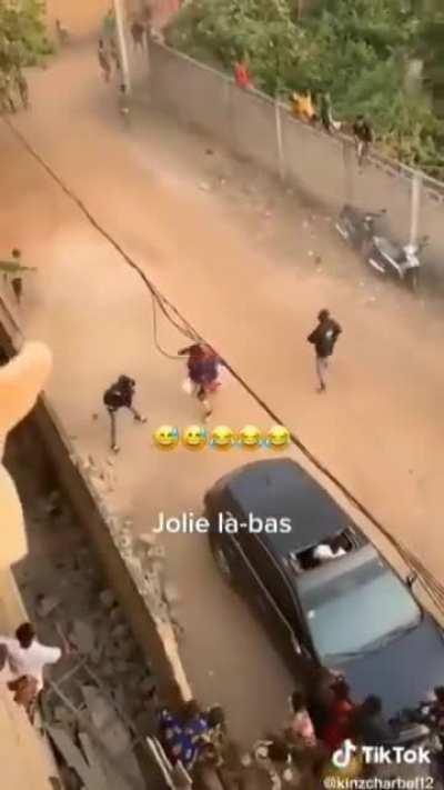 A masquerade with a whip goes on rampage at a Festival and met the smoothest guy since Neo of Matrix