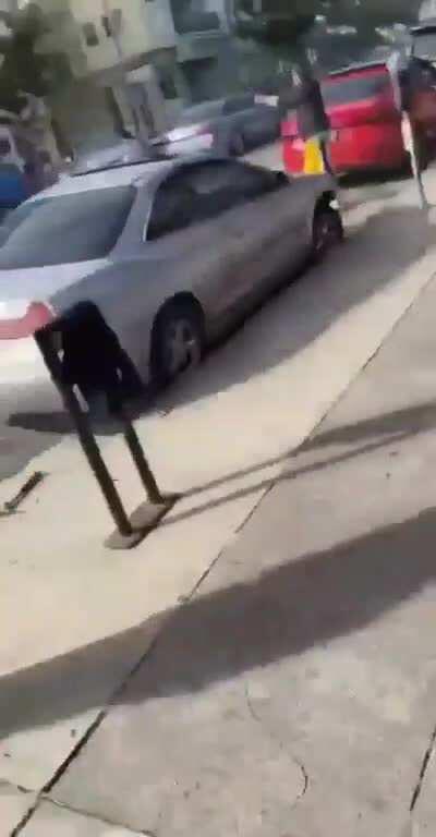 Man pulls gun on protesters in LA