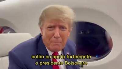 Mensagem de Donald Trump.