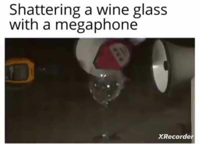 well, no one said actually how he was going to break that with a megaphone...