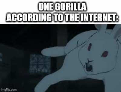 Whenthe Gorilla has a heavenly restriction that makes it stronger the bigger the number disadvantage is