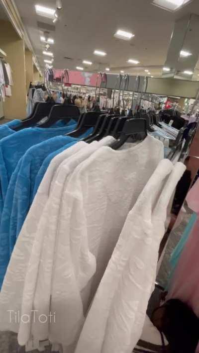 Since the dressing rooms were closed..