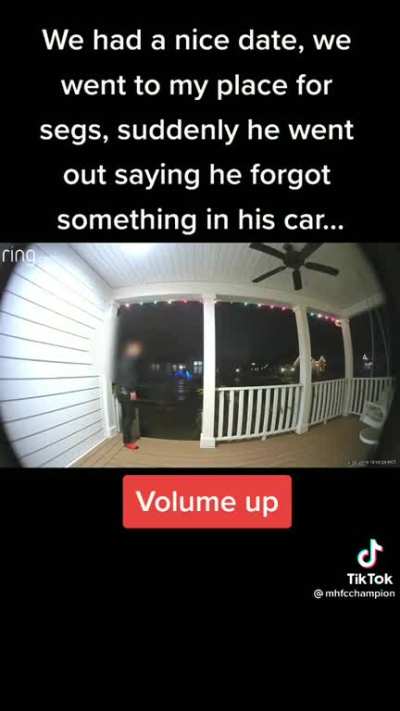 At least he let loose outside 😂