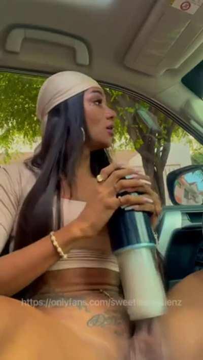 Masturbation on the car!