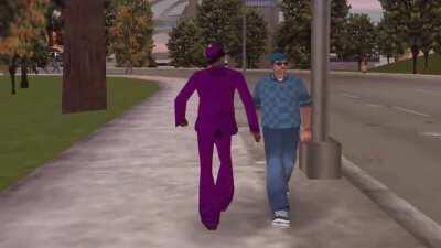 Unacceptable. I gave way and moved right. He still barges right into me and doesn't even acknowledge it. People talk about the crime and car jacking, but it's the manners in GTA that are truly shocking.