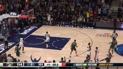 [Highlight] Naz Reid buries the long three to send it to over time!