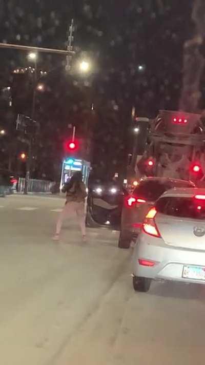 At the Grand/Milwaukee/Halsted intersection