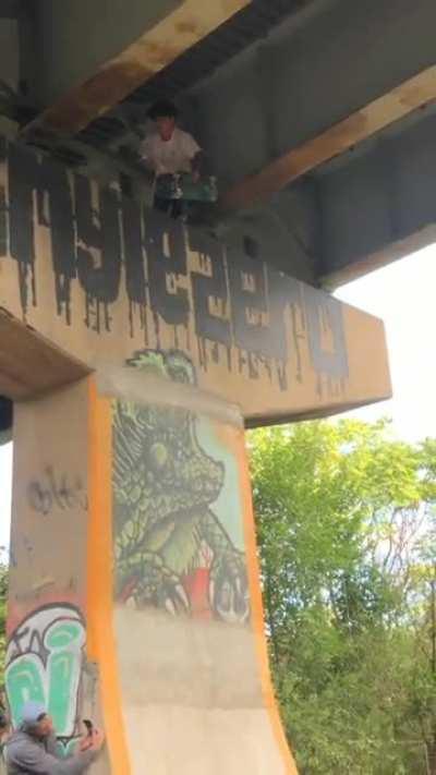 Pretty great skate board catch.