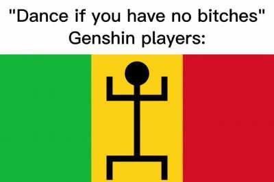 Flag of Mali Federation but it's a Genshin slander