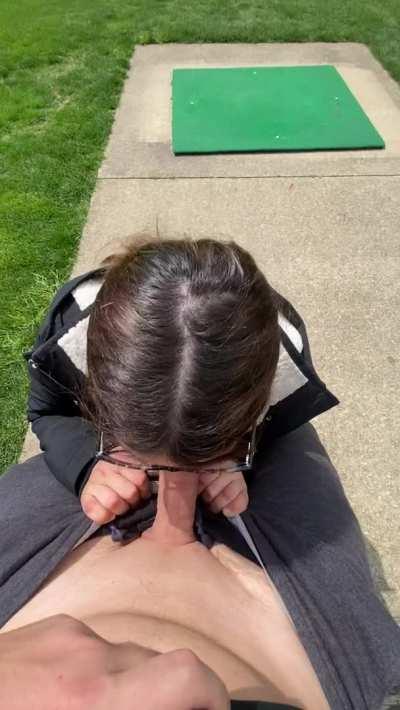 Almost got caught having some fun while golfing today 😜😜