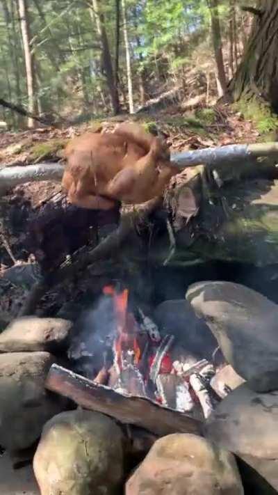 Hydro power chicken rotisserie!!!!