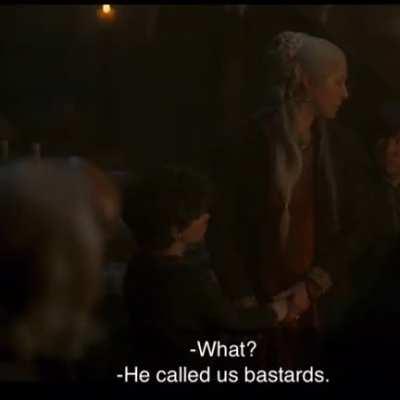 The way he’s still so proud of himself in this moment and Alicents face too. Aemond is a menace.