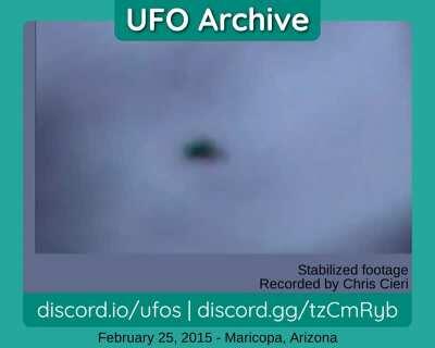 Maricopa AZ UFO Sighting Stabilized - 2/25/15