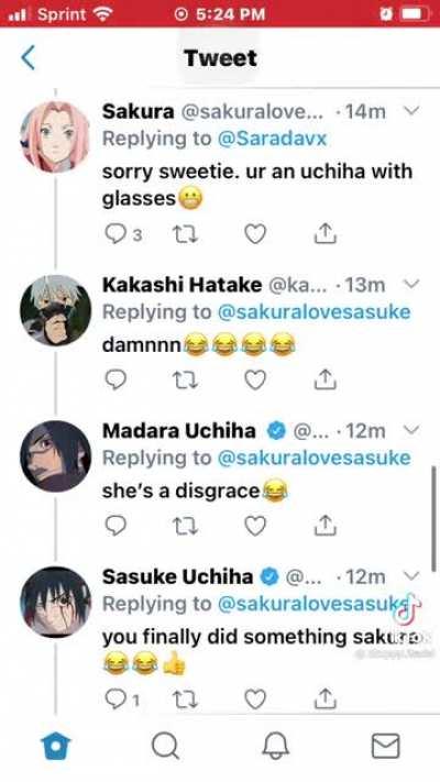 Kakashi atleast the real one at the end lol