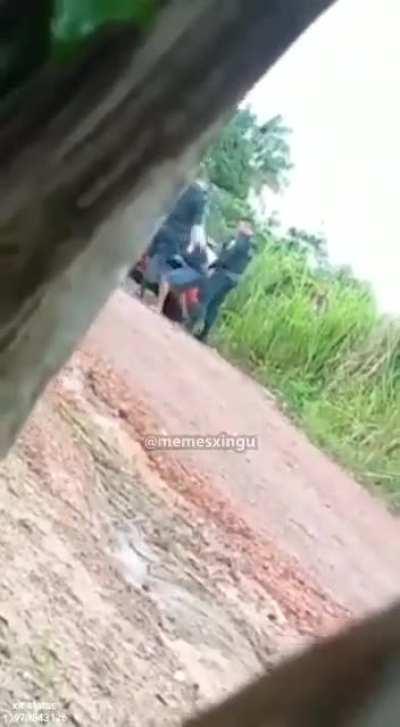 criminal tried to destroy evidence in front of brazil police