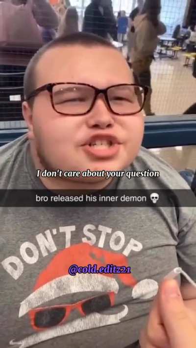 Rarely ever you get a response so epic interviewing randoms 