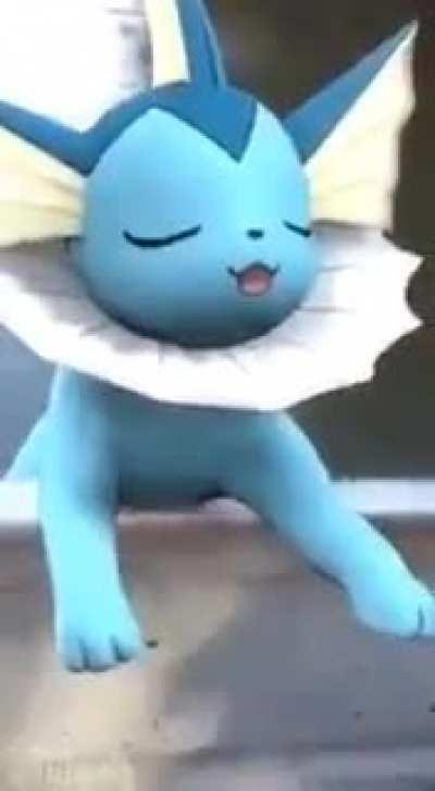 Vaporeon enjoying some beer