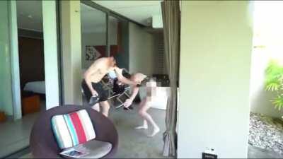 Katerino chasing after any YouTuber with an ounce of clout.