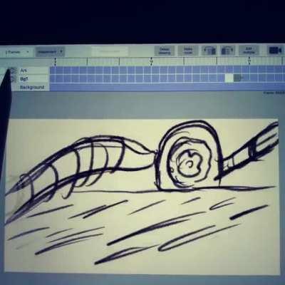 Day 28 of #Animation31 Done in RoughAnimator on my Ipad Pro....31 days of Animation for the month of October .....