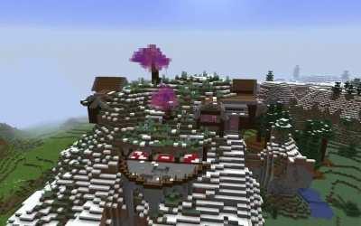 My friend and I finally finished the mountain base we were building on our server. Any thoughts?