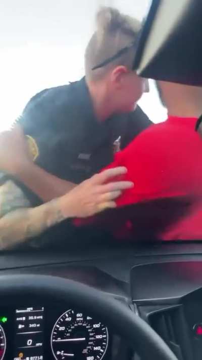 i don’t understand why he jumped on top of the car 