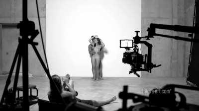 She Makes Him Grow During a Photoshoot