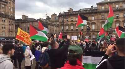 Glasgow, Scotland. Today. 🏴󠁧󠁢󠁳󠁣󠁴󠁿⚔️🇵🇸