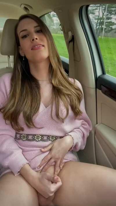 Quick, let’s fuck in the car before we get caught😈😈😈