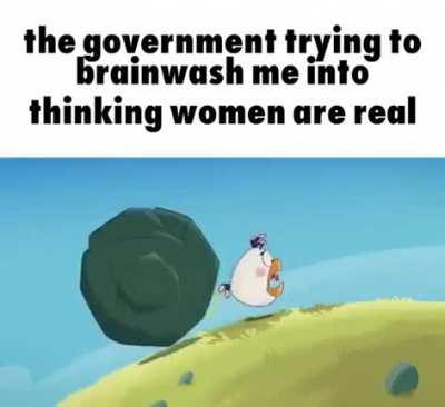 Matilda trying to move Terrance out of the way