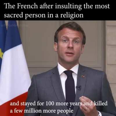 And now, a word from French president, Macron