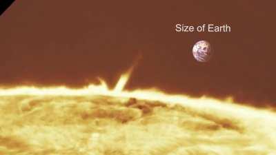 Sun timelapse, earth for size comparison & sun rotation 16/09/2022