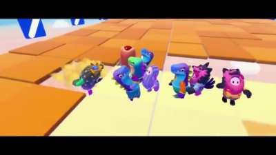 I'm not sure if this has been shared here, but here's Fall Guys with human screams